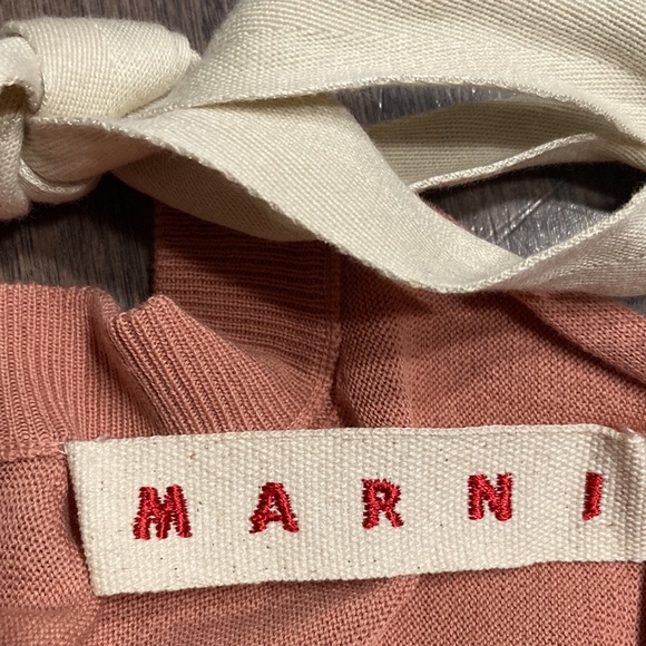 MARNI pink reversible cardigan size 40 - Picture 3 of 10